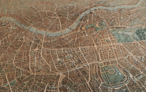 Map of A Balloon View of London as seen from Hampstead