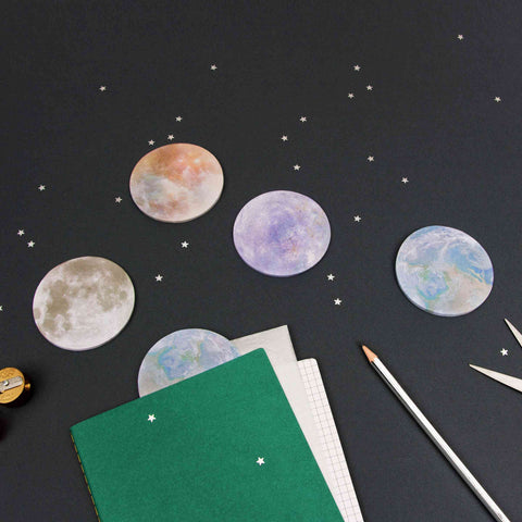 Planet sticky notes