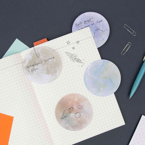 Planet sticky notes