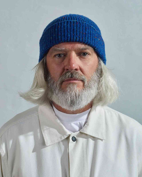 Butterscotch speckled Donegal merino wool hat