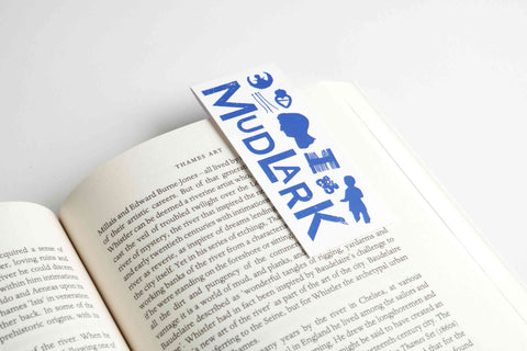 Mudlark silhouette magnetic bookmark