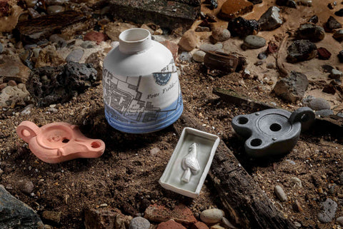 London Delft mudlarking bottle – Small