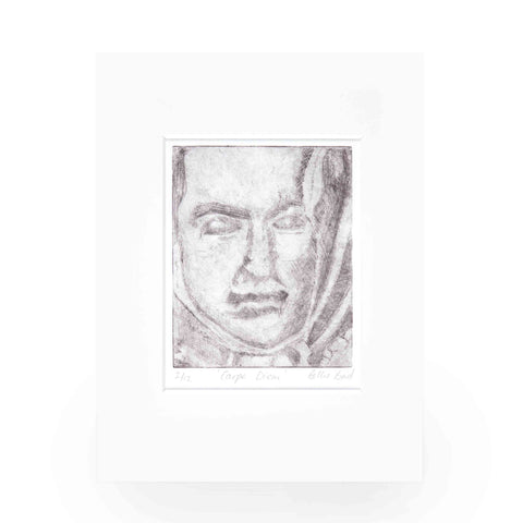 Carpe Diem dry point etched limited edition print