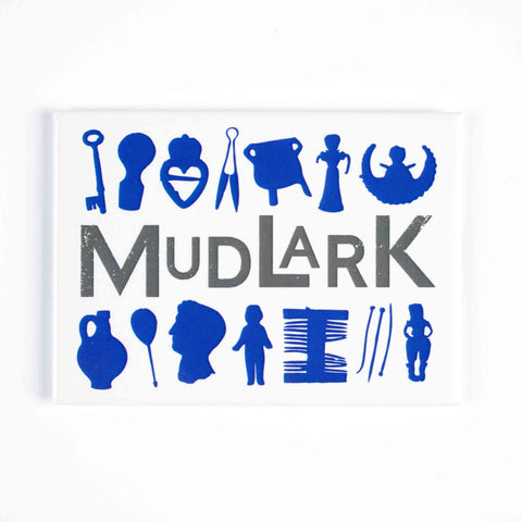 Mudlark silhouette magnet