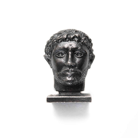 Hadrian mini bronze bust