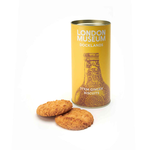 Stem ginger biscuit drum 160g