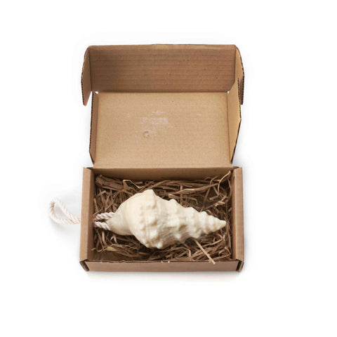 Shell soap on a rope