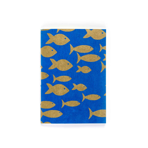 A6 fish notebook, pack of 4