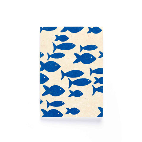 A6 fish notebook, pack of 4