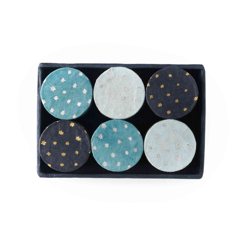 6 pack Round star mini boxes