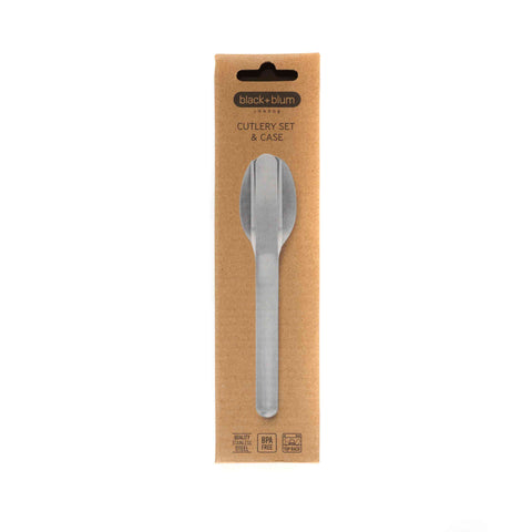 Stainless steel portable cutlery set