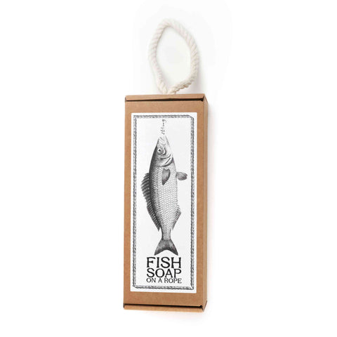 Fish soap on a rope