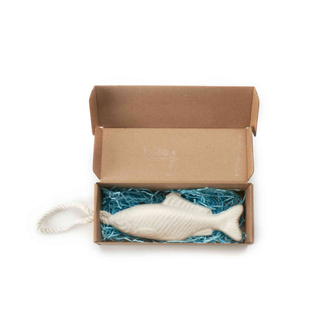 Fish soap on a rope