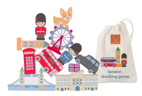 London wooden stacking game