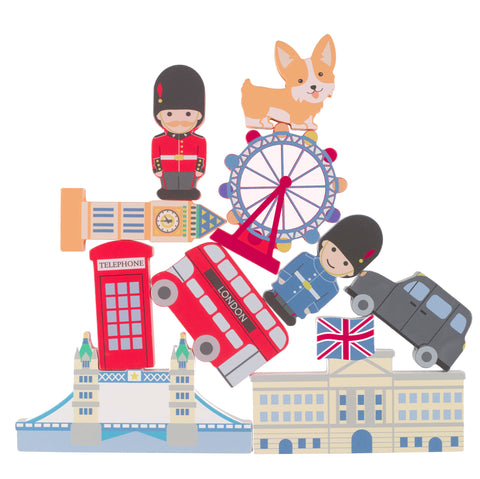 London wooden stacking game