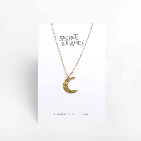 Luna moon pendant necklace