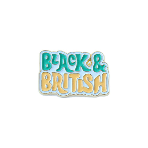 Pin badge Black and British