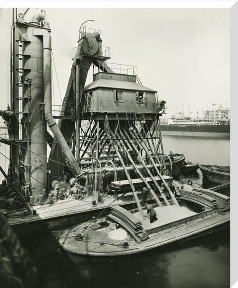 Floating Grain Elevator Royal Victoria Dock c.1938