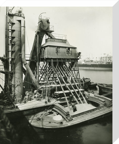 Floating Grain Elevator Royal Victoria Dock c.1938