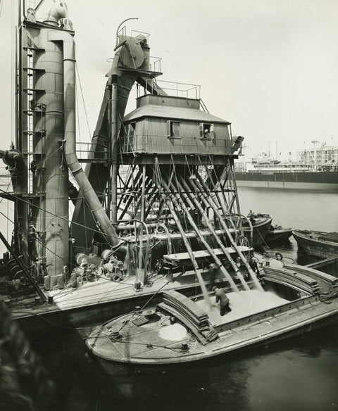 Floating Grain Elevator Royal Victoria Dock c.1938