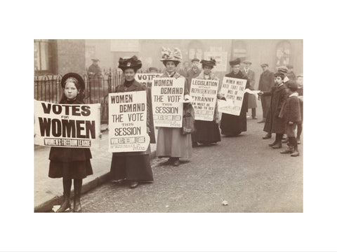 Suffragette poster parade C.1907