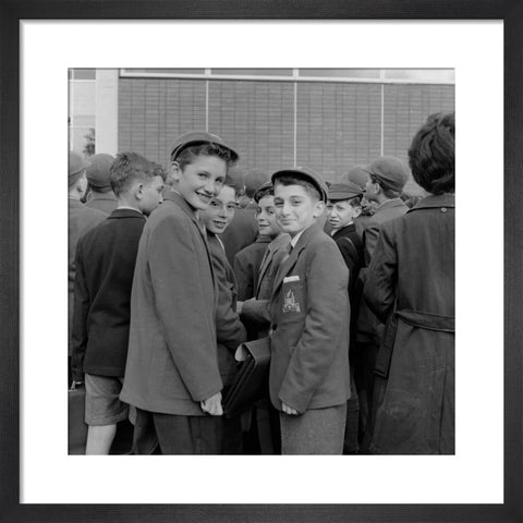 Pupils first day at the Jews Free School