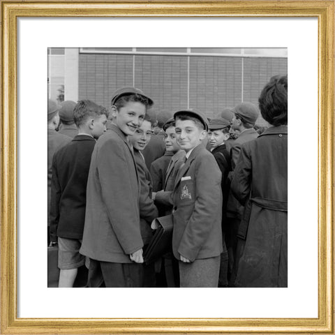 Pupils first day at the Jews Free School