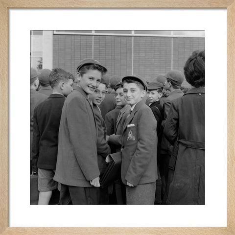 Pupils first day at the Jews Free School