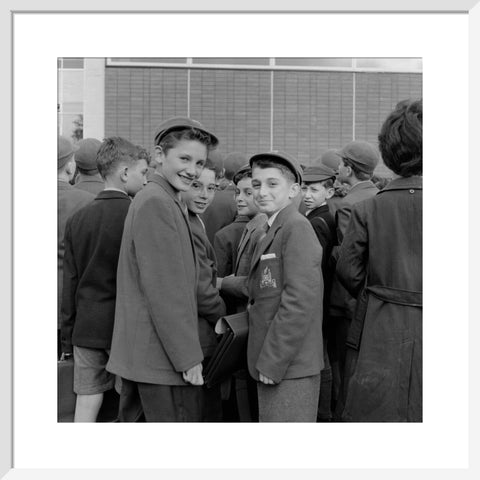 Pupils first day at the Jews Free School