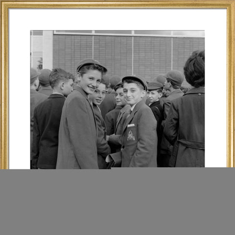 Pupils first day at the Jews Free School