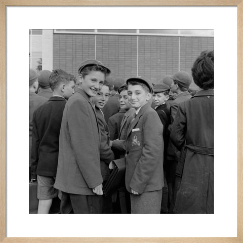 Pupils first day at the Jews Free School