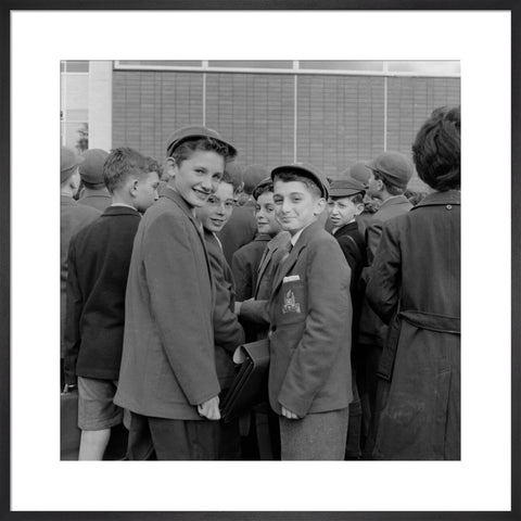 Pupils first day at the Jews Free School
