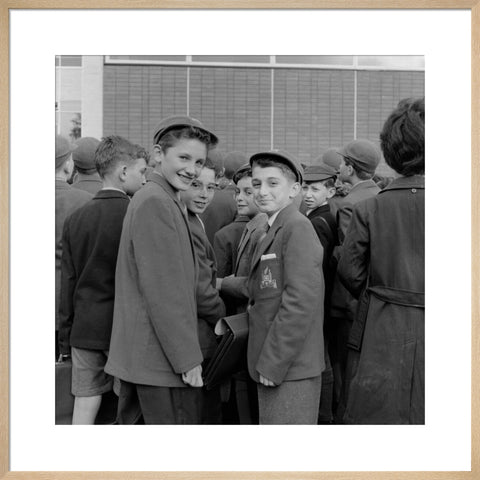 Pupils first day at the Jews Free School
