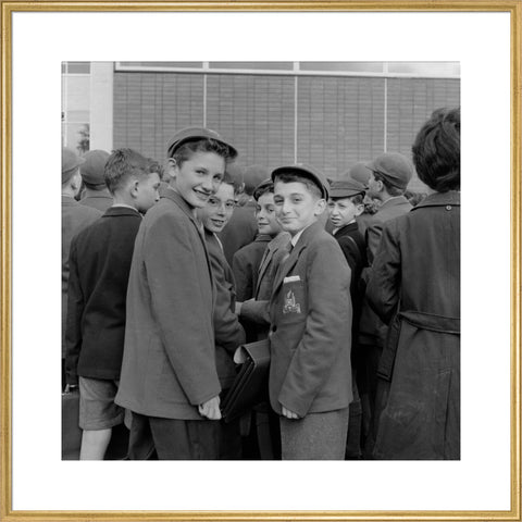 Pupils first day at the Jews Free School