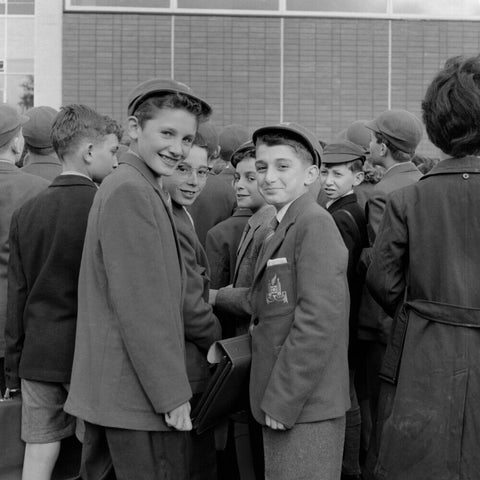 Pupils first day at the Jews Free School