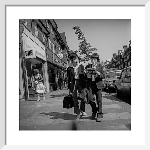 Children on way home from school