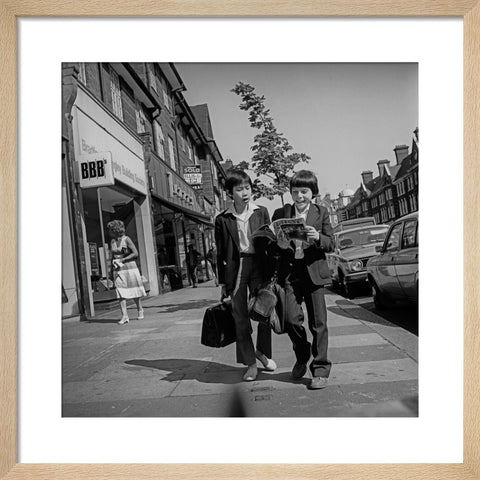 Children on way home from school