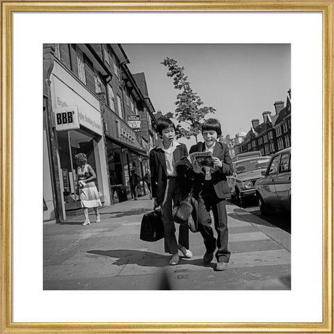 Children on way home from school