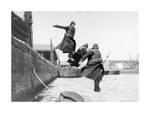 PLA policemen testing life-jackets c. 1930