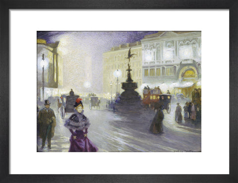 Piccadilly Circus at Night 1893