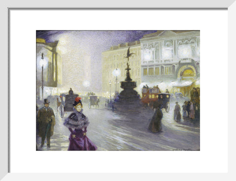 Piccadilly Circus at Night 1893