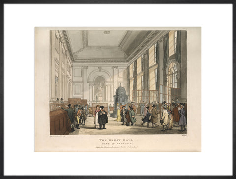 The Great Hall Bank of England 1808-1810
