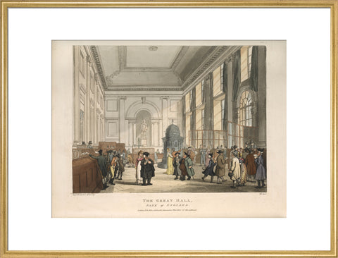 The Great Hall Bank of England 1808-1810