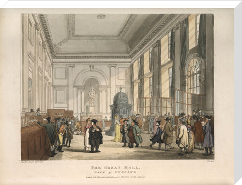 The Great Hall Bank of England 1808-1810