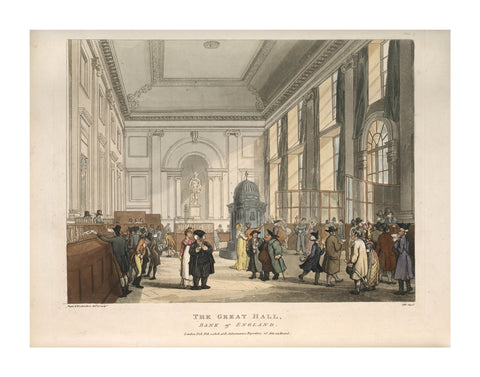 The Great Hall Bank of England 1808-1810