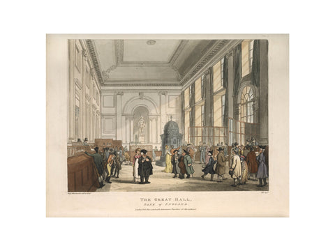 The Great Hall Bank of England 1808-1810