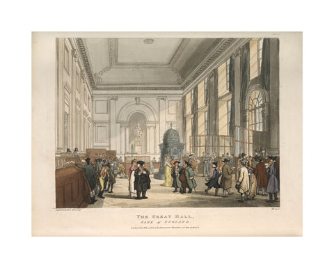 The Great Hall Bank of England 1808-1810
