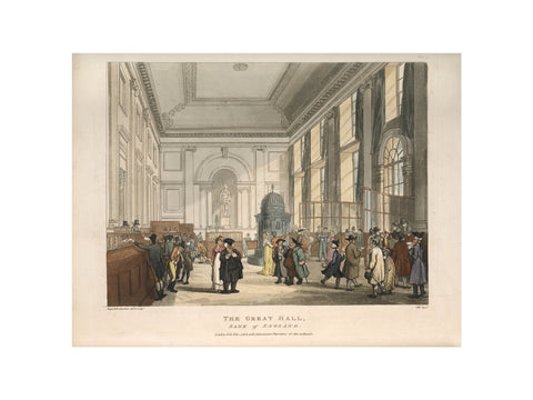 The Great Hall Bank of England 1808-1810