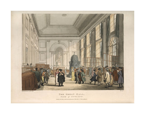 The Great Hall Bank of England 1808-1810