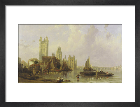 The Houses of Parliament from Millbank 19th century
